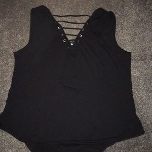 torrid black v neck tank bodysuit 🌼😊❤️